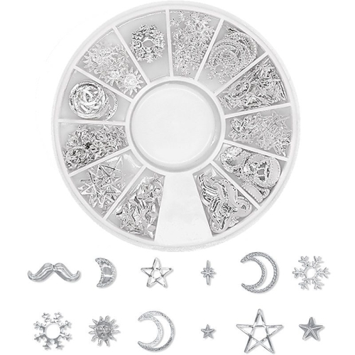 3D - Einlegemotive - Overlays silber Nail Art Nailart Schmuck