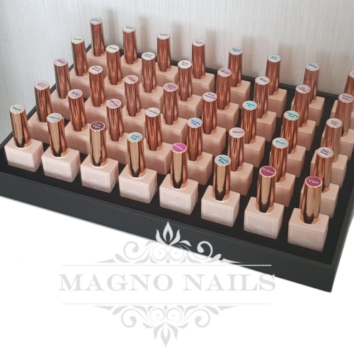 Schublade Display für 40 Gel Flaschen Shellac Gellack leer Sortierbox Aufbewahrung