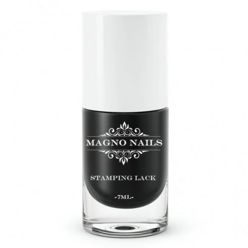 Nail Art Stamping Lack schwarz 7 ml
