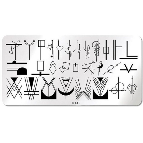Nail Art Stamping Schablone - STZ-N02- STZ-N02