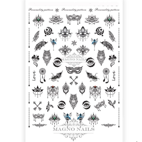 2D Nail Art Sticker