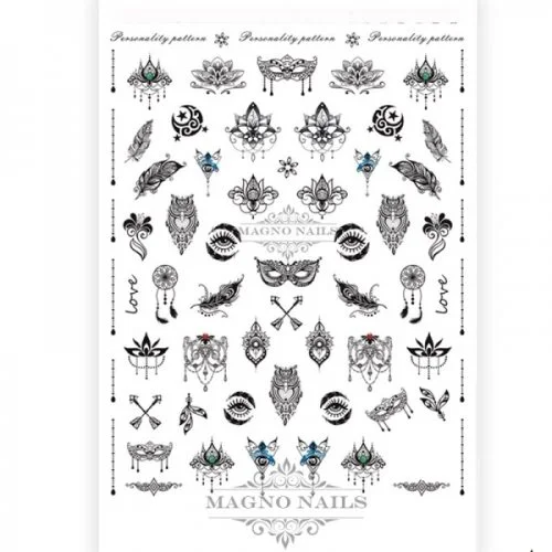 2D Nail Art Sticker
