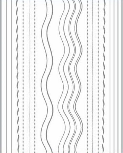 3D Metallic Nail Sticker - silber Seblstklebende Aufkleber Nagelsticker Nagelaufkleber Wellen