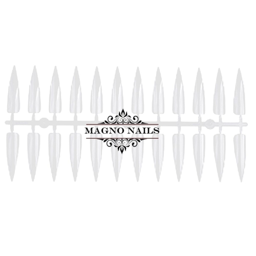 Preview: Präsentation Stiletto Tips mit 240 Tips weiß Nageldesign Nägel Nails Nagelstudio