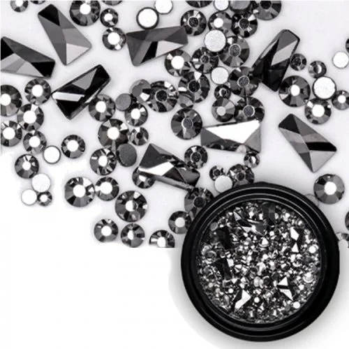 Mix - Nail Art - Strasssteine Set - black Nail Nagelstudio Nägel Nailart Nail art