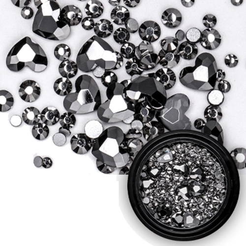 Mix - Nail Art - Strasssteine Set - black Nail Nagelstudio Nägel Nailart Nail art