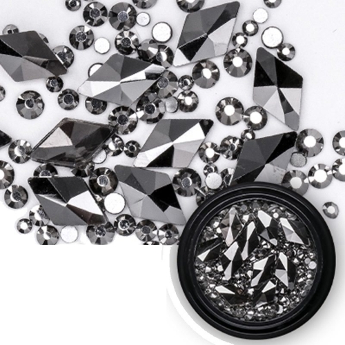 Mix - Nail Art - Strasssteine Set - black Nail Nagelstudio Nägel Nailart Nail art