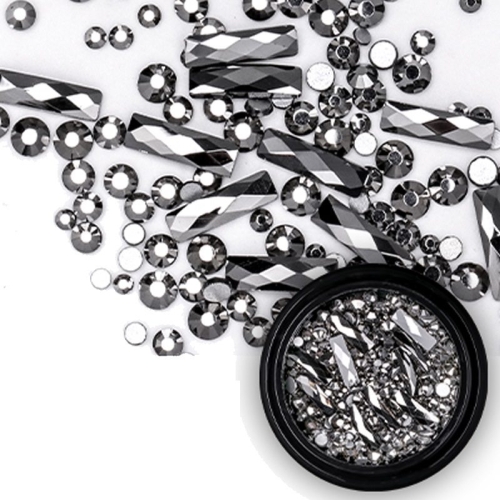 Mix - Nail Art - Strasssteine Set - black Nail Nagelstudio Nägel Nailart Nail art