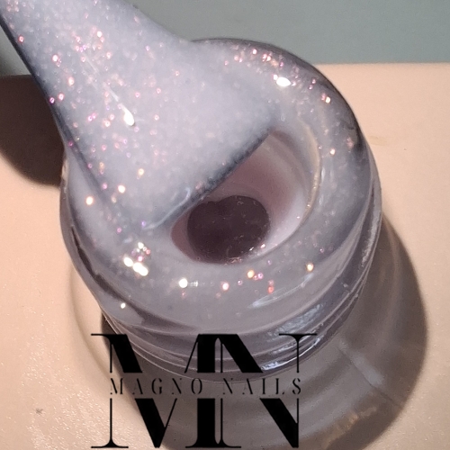 Preview: UV Gel - Versiegelungsgel - rosa milchig Glitter ohne Schwitzschicht
