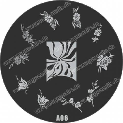 Nail Stamping Schablone A06