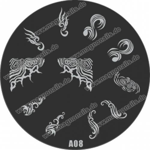 Nail Stamping Schablone A08