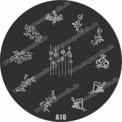 Nail Stamping Schablone A10