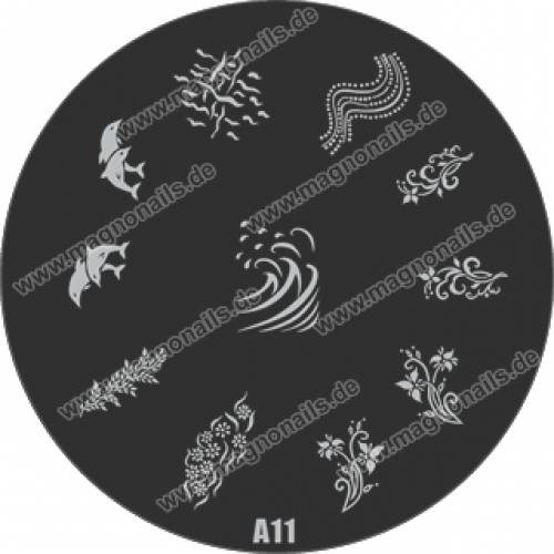 Nail Stamping Schablone A11