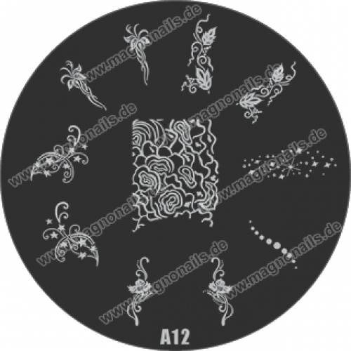 Nail Stamping Schablone A12