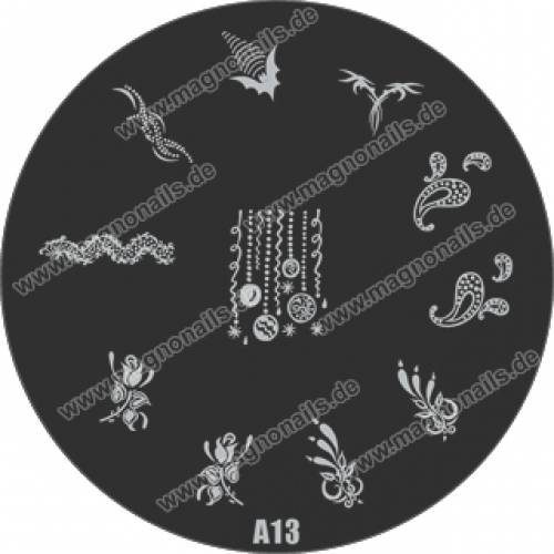 Nail Stamping Schablone A13