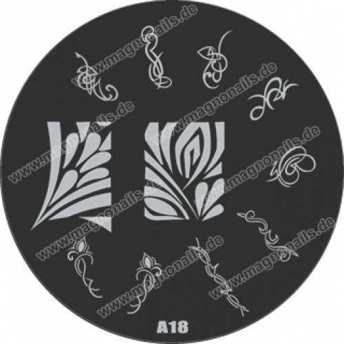 Nail Stamping Schablone A18