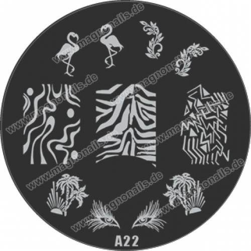 Nail Stamping Schablone A22