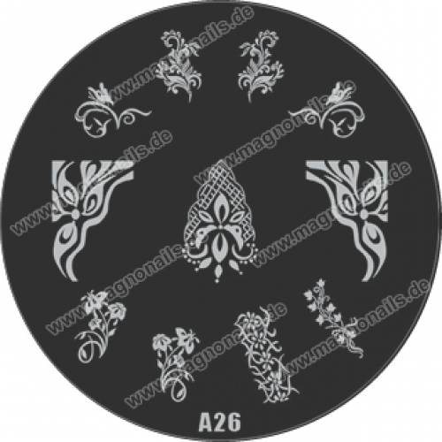 Nail Stamping Schablone A26