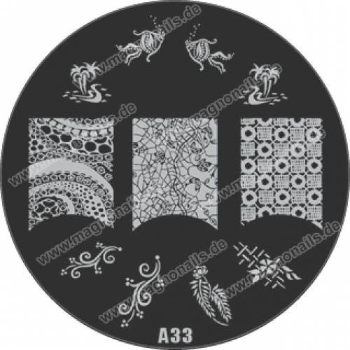 Nail Stamping Schablone A33