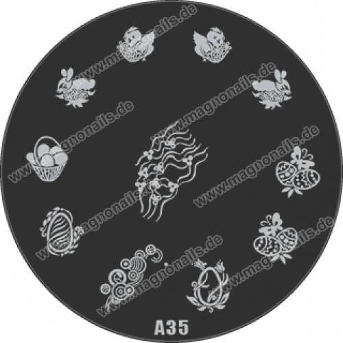 Nail Stamping Schablone A35