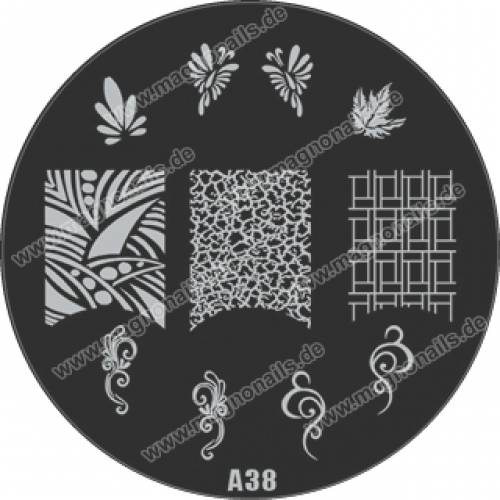 Nail Stamping Schablone A38