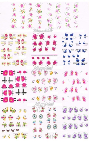 2D Nail Art Sticker