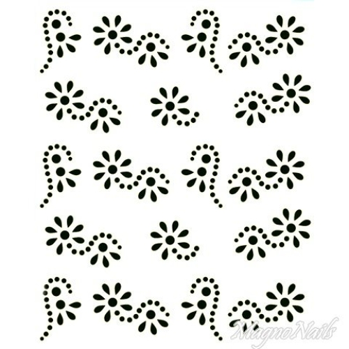 Crystal Nail Sticker - Bindis - schwarz Strasssteine Strass Aufkleber selbstklebende Nailart Nail art