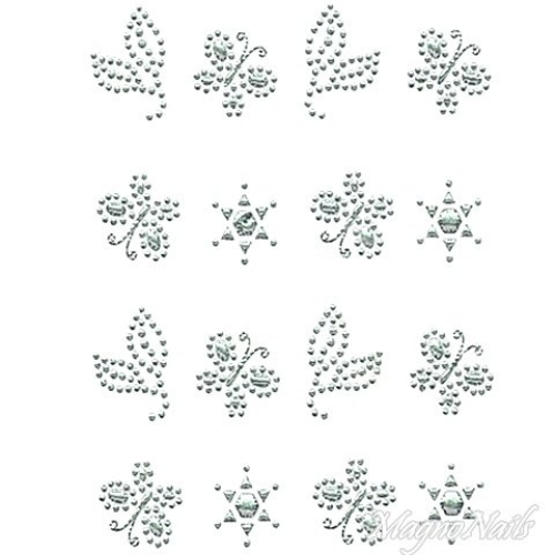 Crystal Nail Sticker - Bindis - crystal Strasssteine Strass Aufkleber selbstklebende Nailart Nail art