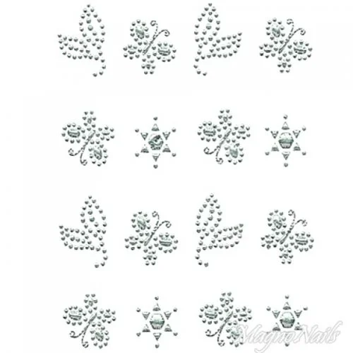 Crystal Nail Sticker - Bindis - crystal Strasssteine Strass Aufkleber selbstklebende Nailart Nail art