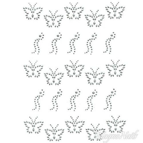 Crystal Nail Sticker - Bindis - crystal Strasssteine Strass Aufkleber selbstklebende Nailar Nail art