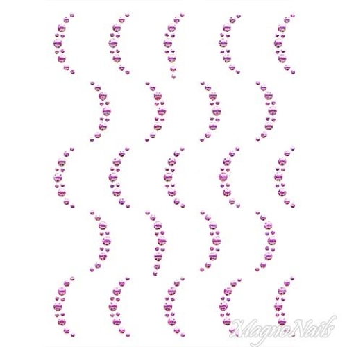 Crystal Nail Sticker - Bindis - pink Strasssteine Strass Aufkleber selbstklebende Nailar Nail art