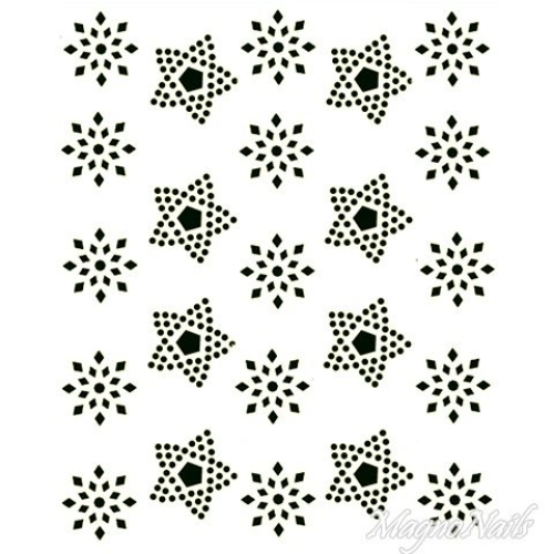 Crystal Nail Sticker - Bindis - schwarz Strasssteine Strass Aufkleber selbstklebende Nailart Nail art