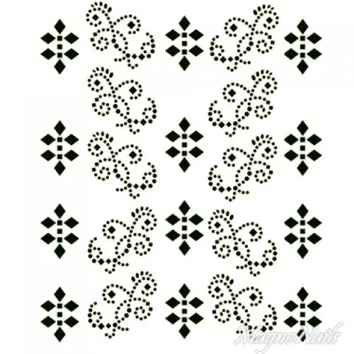 Crystal Nail Sticker - Bindis - schwarz Strasssteine Strass Aufkleber selbstklebende Nailart Nail art