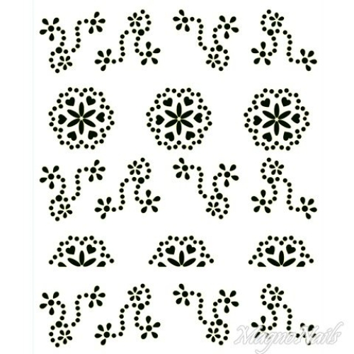 Crystal Nail Sticker - Bindis - schwarz Strasssteine Strass Aufkleber selbstklebende Nailart Nail art