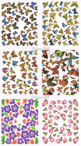 2D Nail Art Sticker