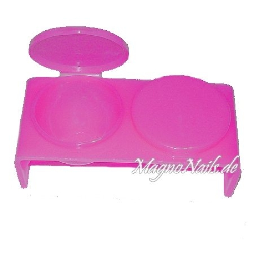 Doppel Dappen Dish pink Nageldesign Nägel Nail