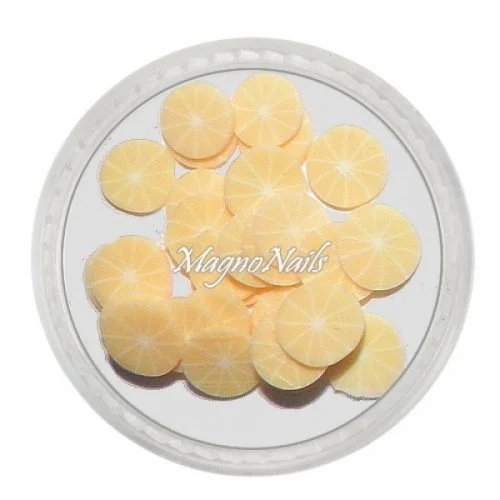 Einlegemotive - Fimo Früchte - Orange geschält Nails Nagel Nögel Nailart