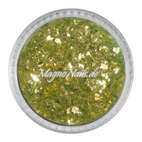 Feine Glitter Flakes super gold metallic Nails Nagel Nögel Nailart