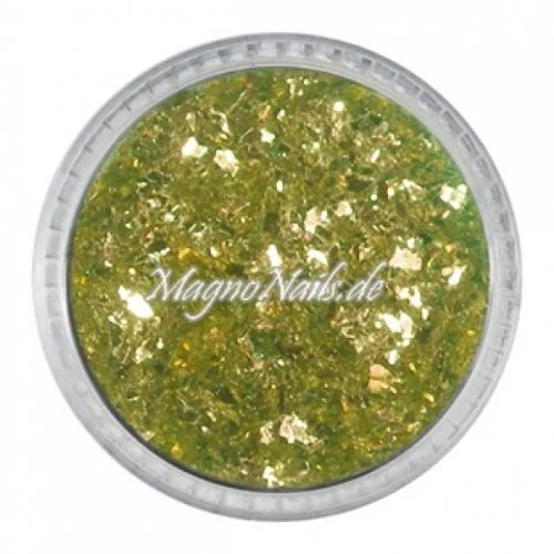 Feine Glitter Flakes super gold metallic Nails Nagel Nögel Nailart