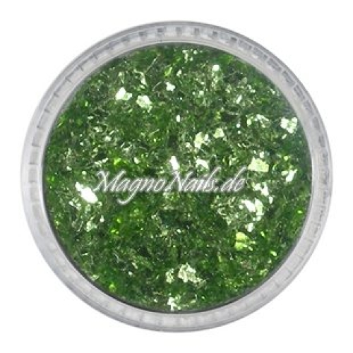 Feine Glitter Flakes apfelgrün metallic Nails Nagel Nögel Nailart