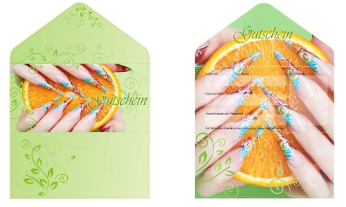 Preview: Geschenk Gutschein Karte Gutscheine günstig Nail Nageldesign Nägel