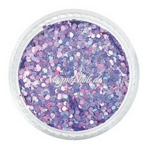 Nail Art Pailetten flieder hologramm 1mm Nägel Nails Nailart Nageldesign Nagel GlitzerPailetten