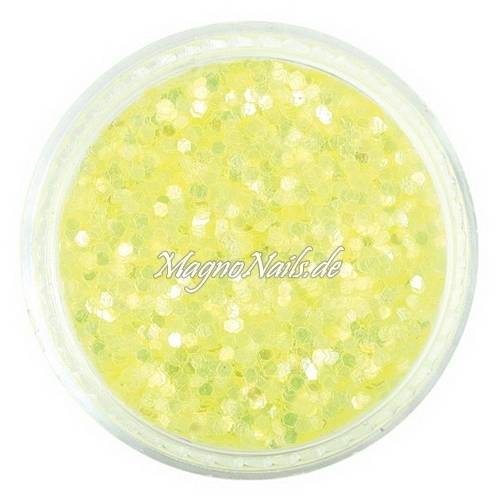 Nail Art Pailetten zitronengelb 1mm Nägel Nails Nailart Nageldesign Nagel GlitzerPailetten