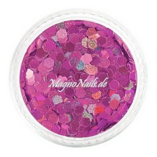 Nail Art Pailetten pink hologramm 3mm Nägel Nails Nailart Nageldesign Nagel GlitzerPailetten