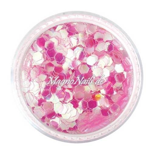 Nail Art Pailetten rosa 3mm Nägel Nails Nailart Nageldesign Nagel GlitzerPailetten
