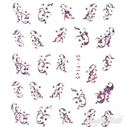 2D Nail Art One Stoke Sticker
