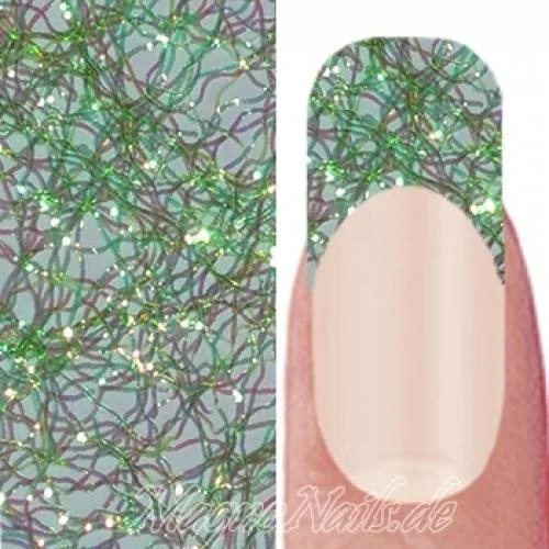 Nail Art Einlegemotive Netz - Laser Lace - Lime fein Nägel Nails Nailart Nageldesign Nagel Glitzer