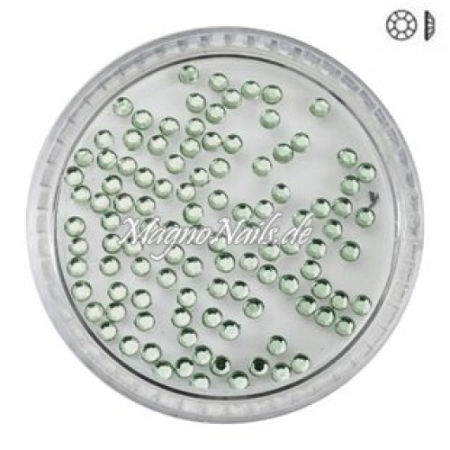 Ministrasssteine - rund hellgrün Nail Nagelstudio Nägel Nailart Nail art