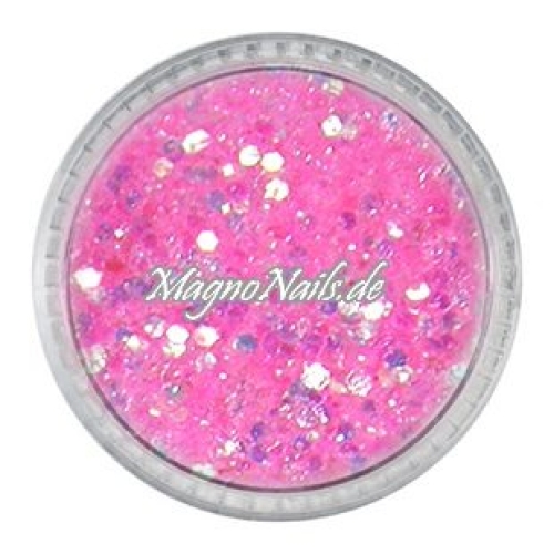 Nail Art Mix Glitterpuder - neonrosa Nägel Nails Nailart Nageldesign Nagel Glitzer Pailetten