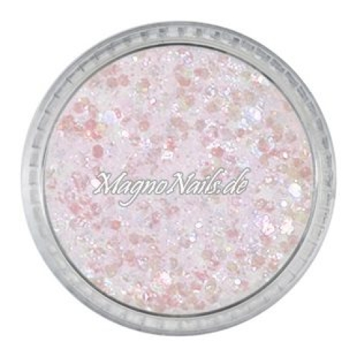 Nail Art Mix Glitterpuder weiß-rosa Nägel Nails Nailart Nageldesign Nagel Glitzer Pailetten